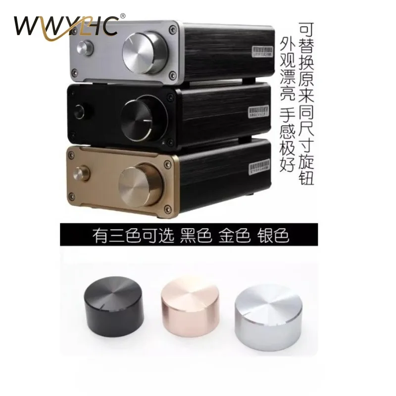 Suitable for Potentiometer Knob Cap Amplifier Chassis Audio Adjustment Matching Aluminum Volume