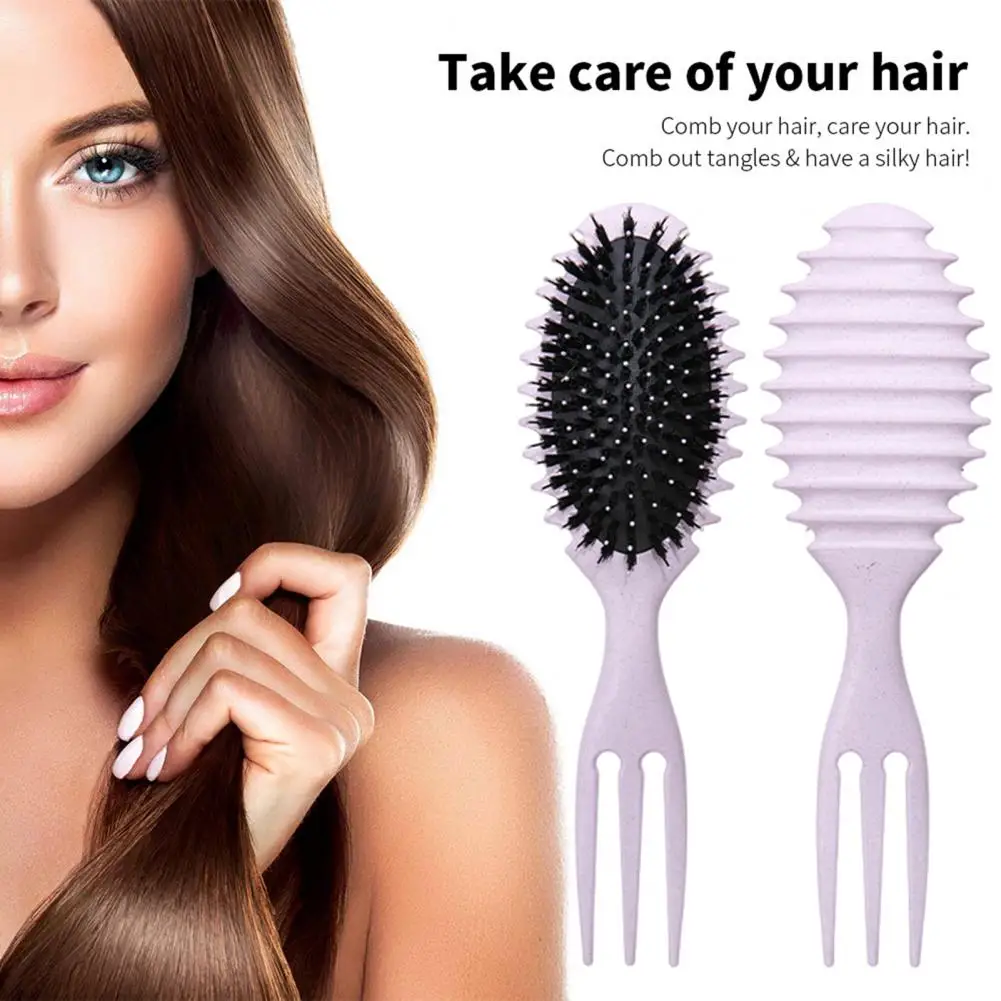 Non-slip Hair Brush Curl Defining Hair Brush Soft Bristle Curl Defining Hair Brush for Women Scalp Massage Styling Tools Comb