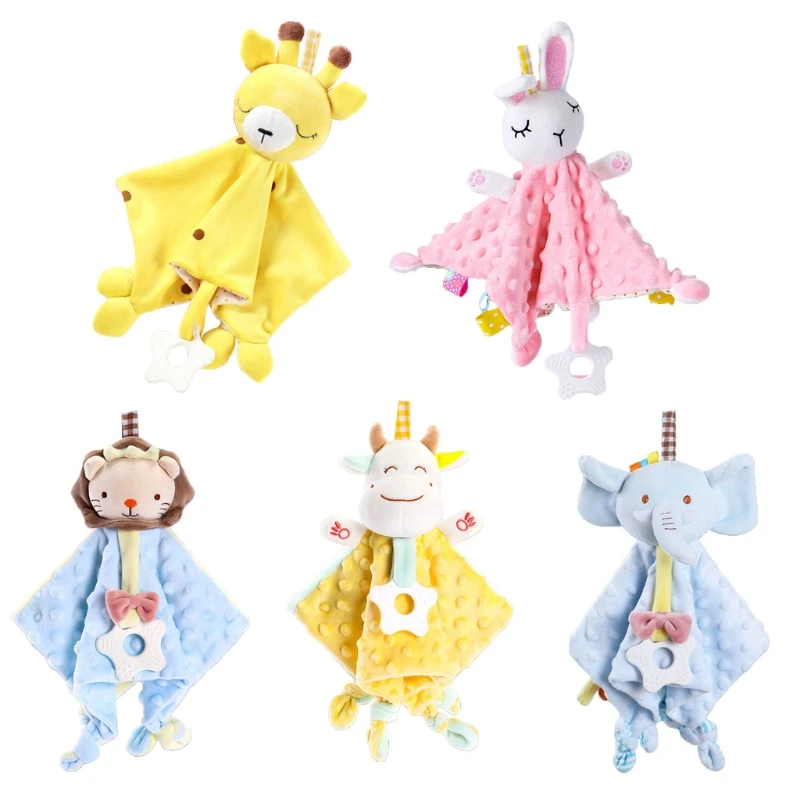 Cute Animal Baby Infant Soothe Appease Towel Soft Plush Comforting Toy Velvet Sleeping Doll Supplies