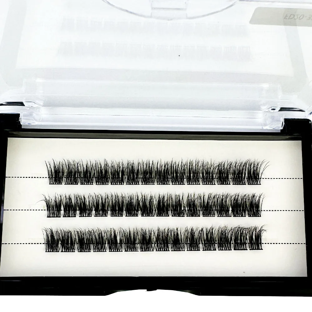 NEUE 5D Flauschige Nerzwimpern 3 Reihen Natürliche Wimpernverlängerung 3D Russische Einzelwimpern-Cluster Make-up-Tools Wimpern Cilia – Detail 9