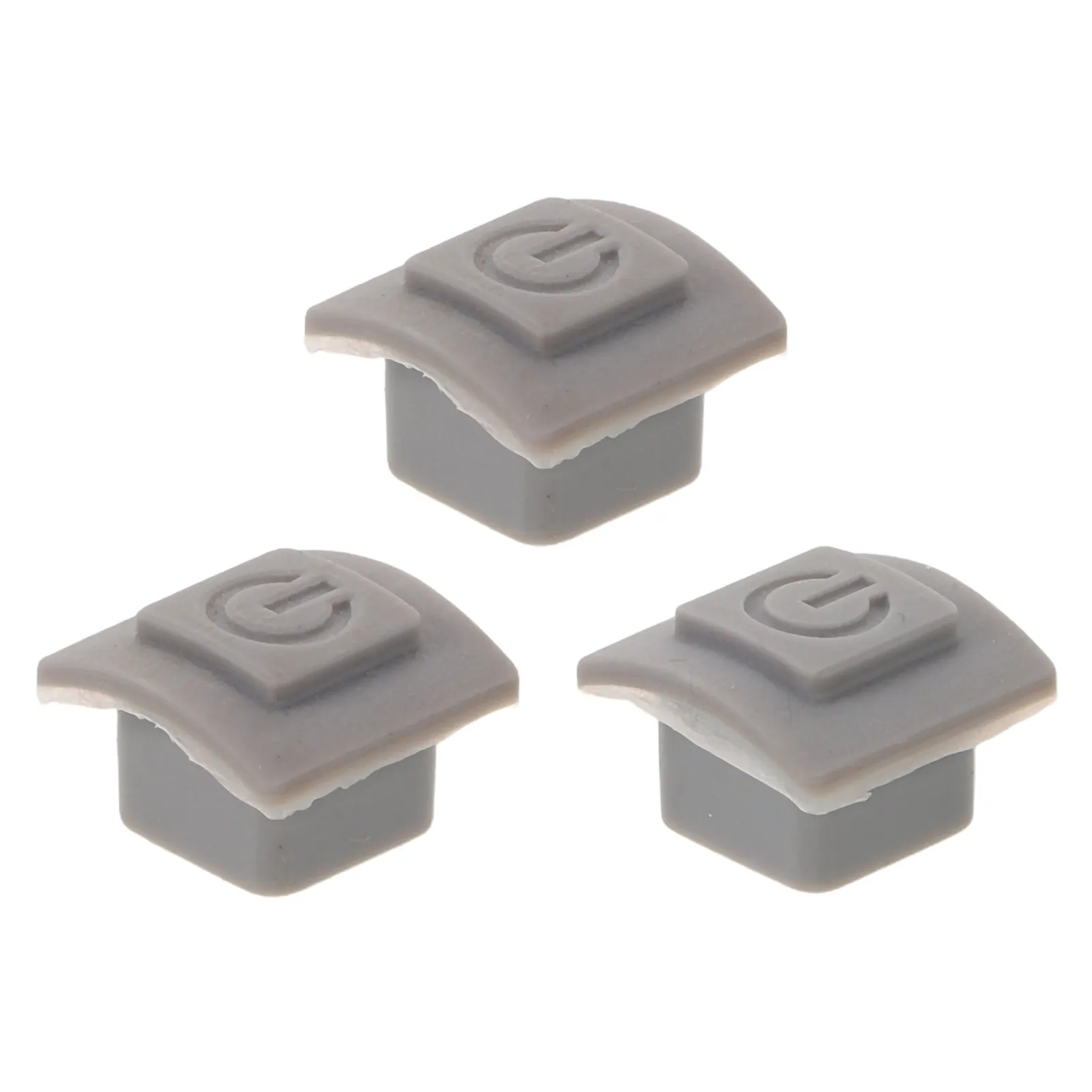 3Pcs Microphone Power Button Replacement Soft Silicone On Off Switch Pads for Karaoke Studio Mic Repair Parts
