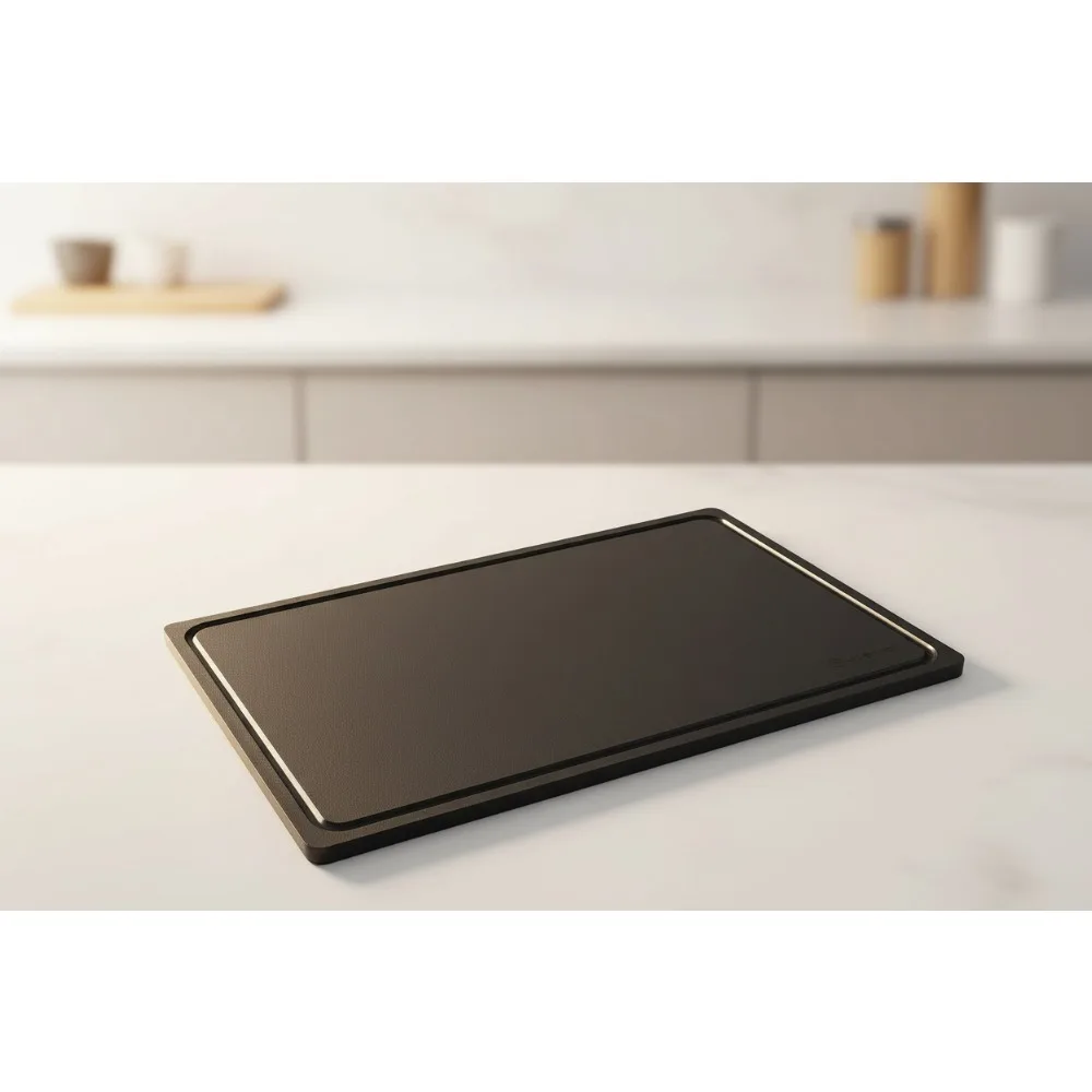 

Профессиональный кухонный коврик для резки 38x35 см, черный, можно мыть в посудомоечной машине, нескользящая доска для приготовления пищи для шеф-повара