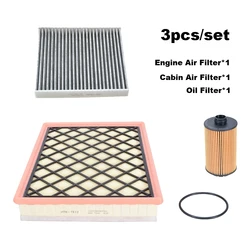 3pcs Set Engine Cabin AC Air Oil Filter For GWM TANK 500 48V 3.0T 2023 SUV Great Wall POER-Shanhai Pickup Accessories