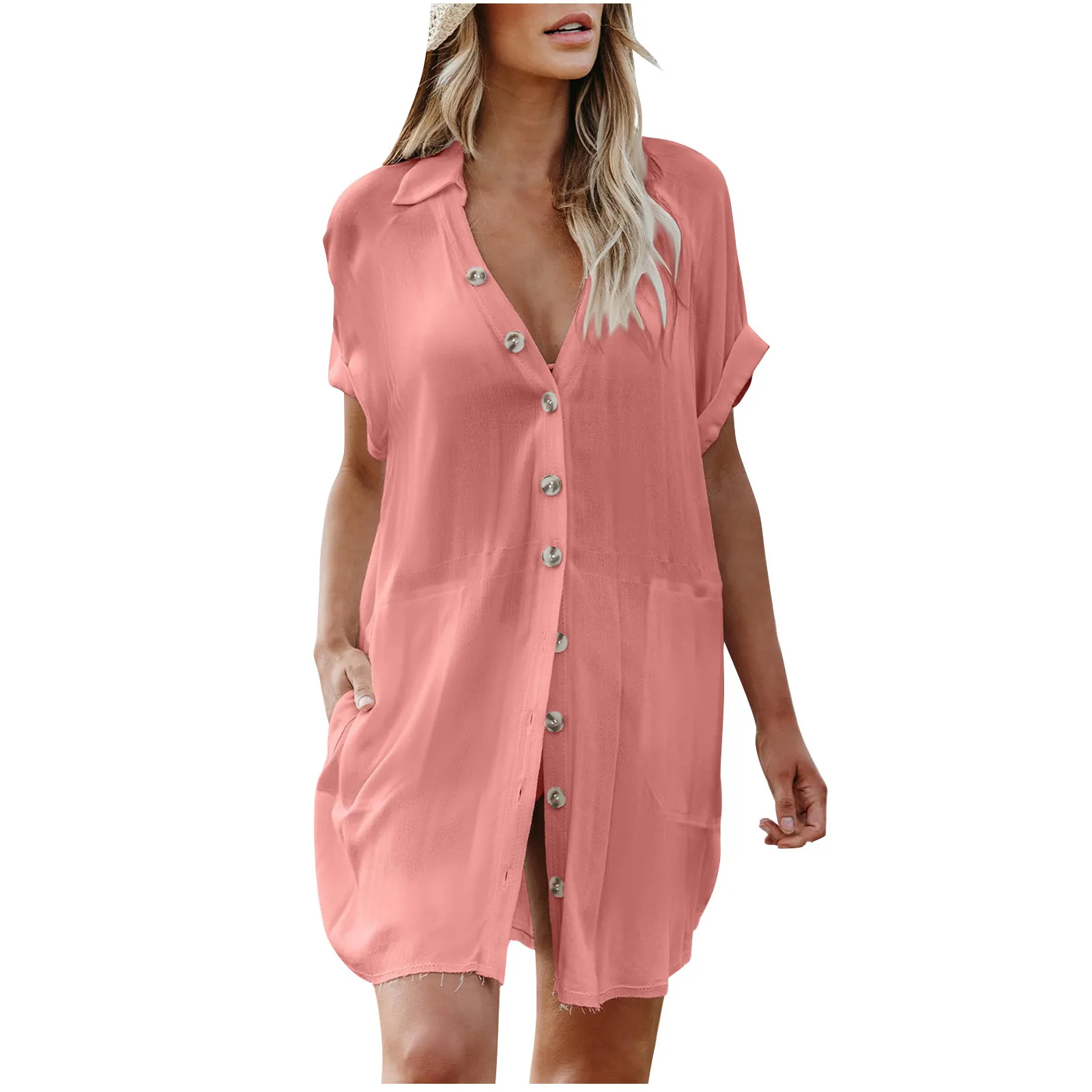 Damenmode Shirt lose Strand Strickjacke Urlaub Sonnen bekleidung Bikini vertuschen Bade bekleidung äußere Strickjacke weiche und bequeme Bade bekleidung