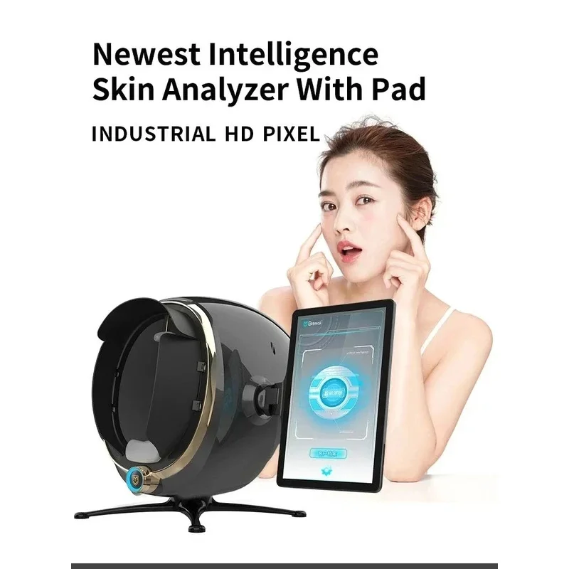 

Portable 3D Skin Scanner, Facial Care Analyzer Monitor, English Interface, Face Camera for Test Analysis
