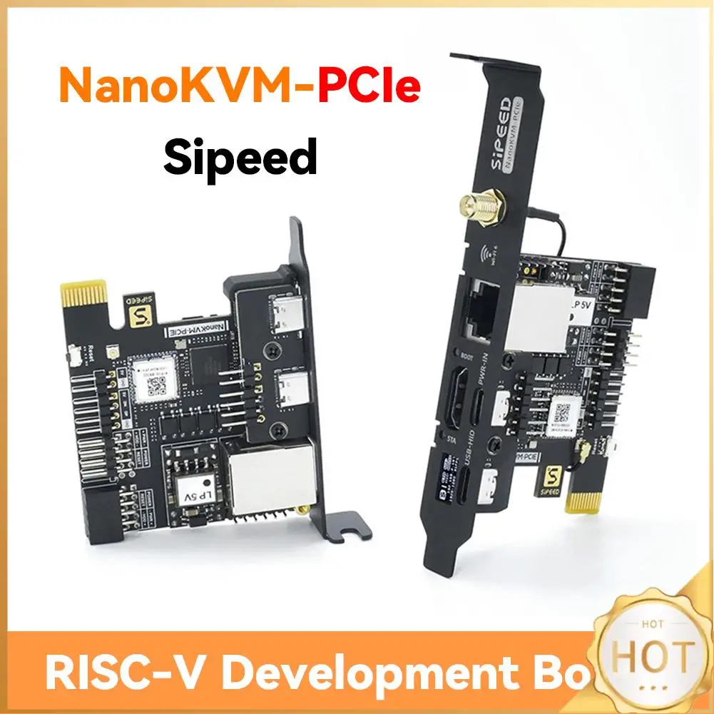 

NanoKVM-PCIe PiKVM ATX PC Remote Control DDR3 RISC-V Development Board Remote Control/Power/Desktop Maintenance Server for PiKVM