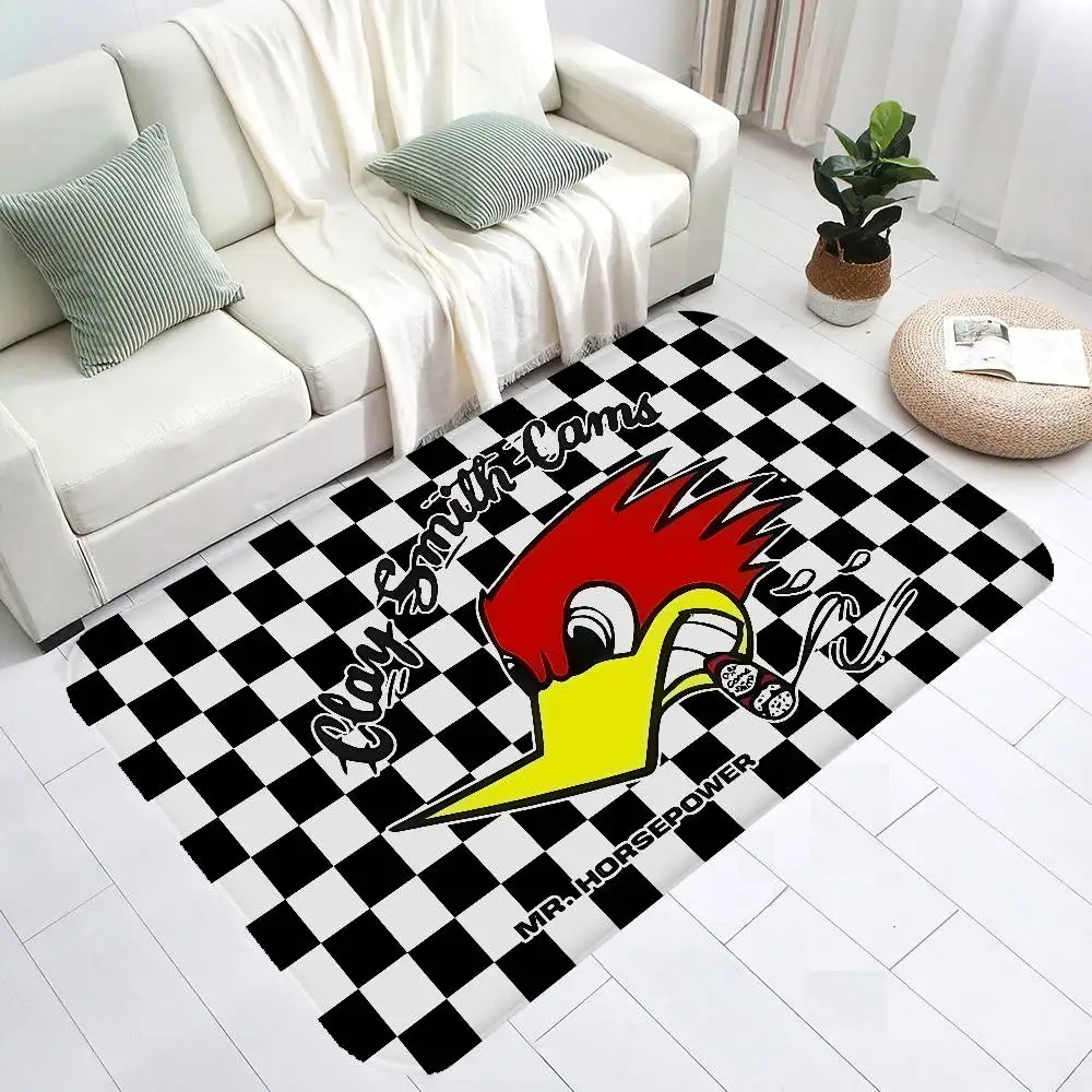 Clay S-Smith C-Cams Cute Hallway Carpet Washable Non-Slip Living Room Sofa Chairs Area Mat Kitchen Doormat Area Rug