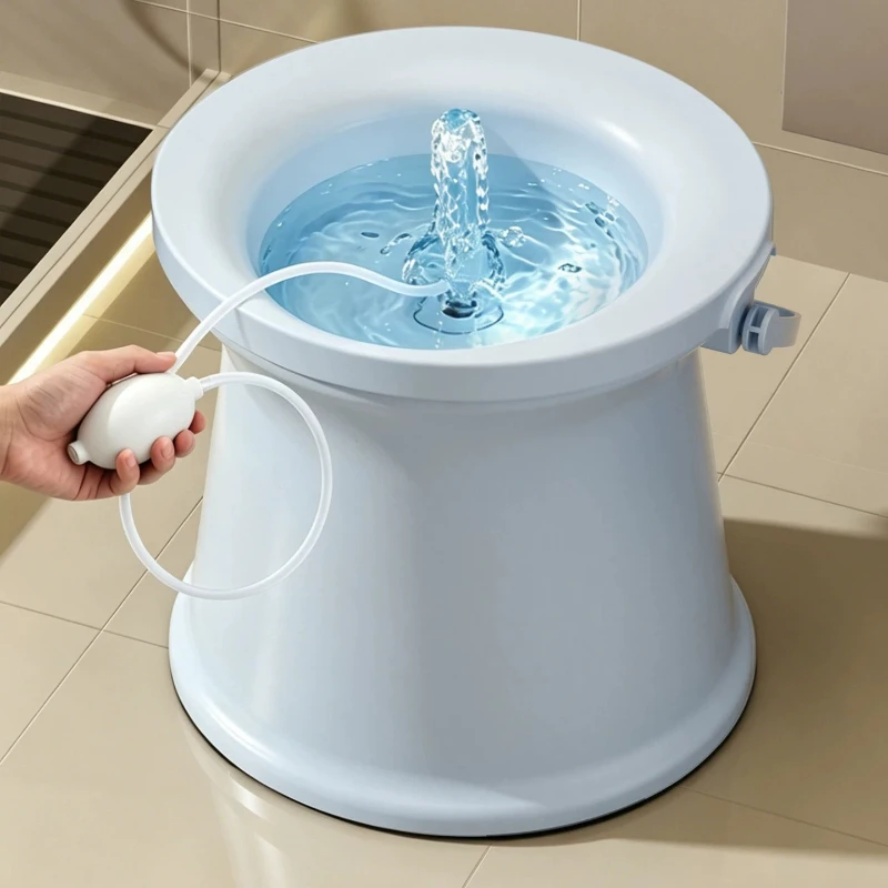 Portable Ergonomic Toilet Bidet Bath Soaking Basin for Pregnant Hemorrhoid Patients Treatment Care Male Prostate Cleaning Bidets