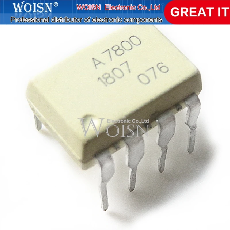 10PCS HCPL-7800 HCPL7800 A7800 A7800A DIP-8 SMD-8 In Stock