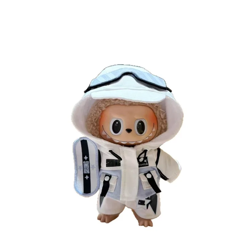 

LABUBU Ski Suit Set, Macaron Colors, Fit Stand/Sit Poses, Easy Clean & Gift Ready