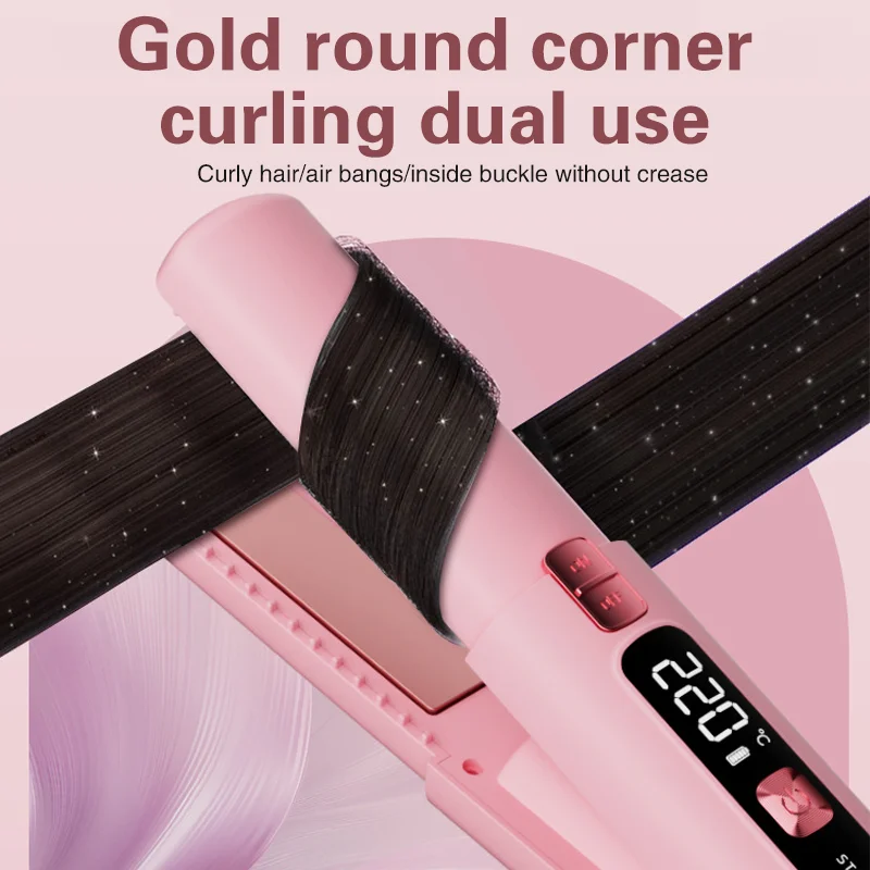 أداة تجعيد الشعر اللاسلكية الصغيرة من TINSOL مع أداة تصفيف الشعر الاحترافية متعددة الوظائف مع تفعيل المفتاح المزدوج #6