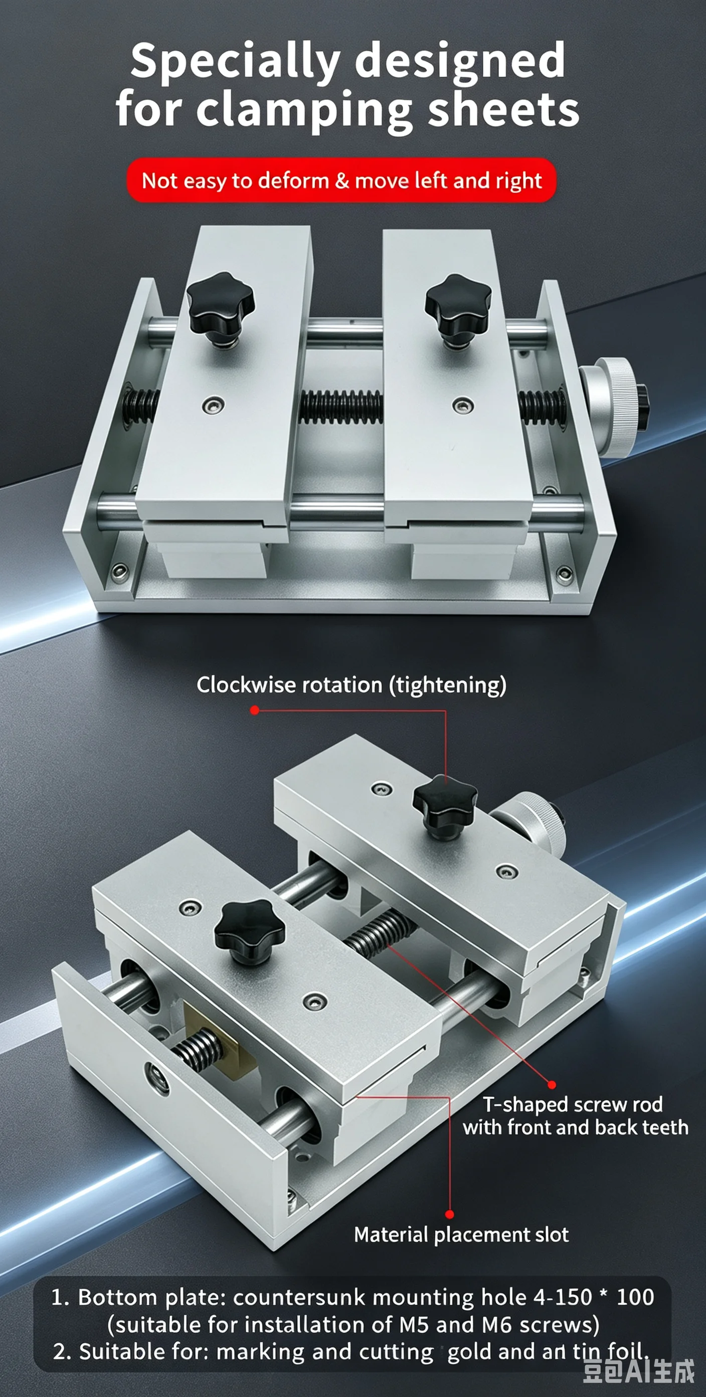 Movable Clamp Jig Bracket Fiber Laser Marking Fixture Platform Table Micro for CNC Router CO2 UV Engraver Kits Carving Tools