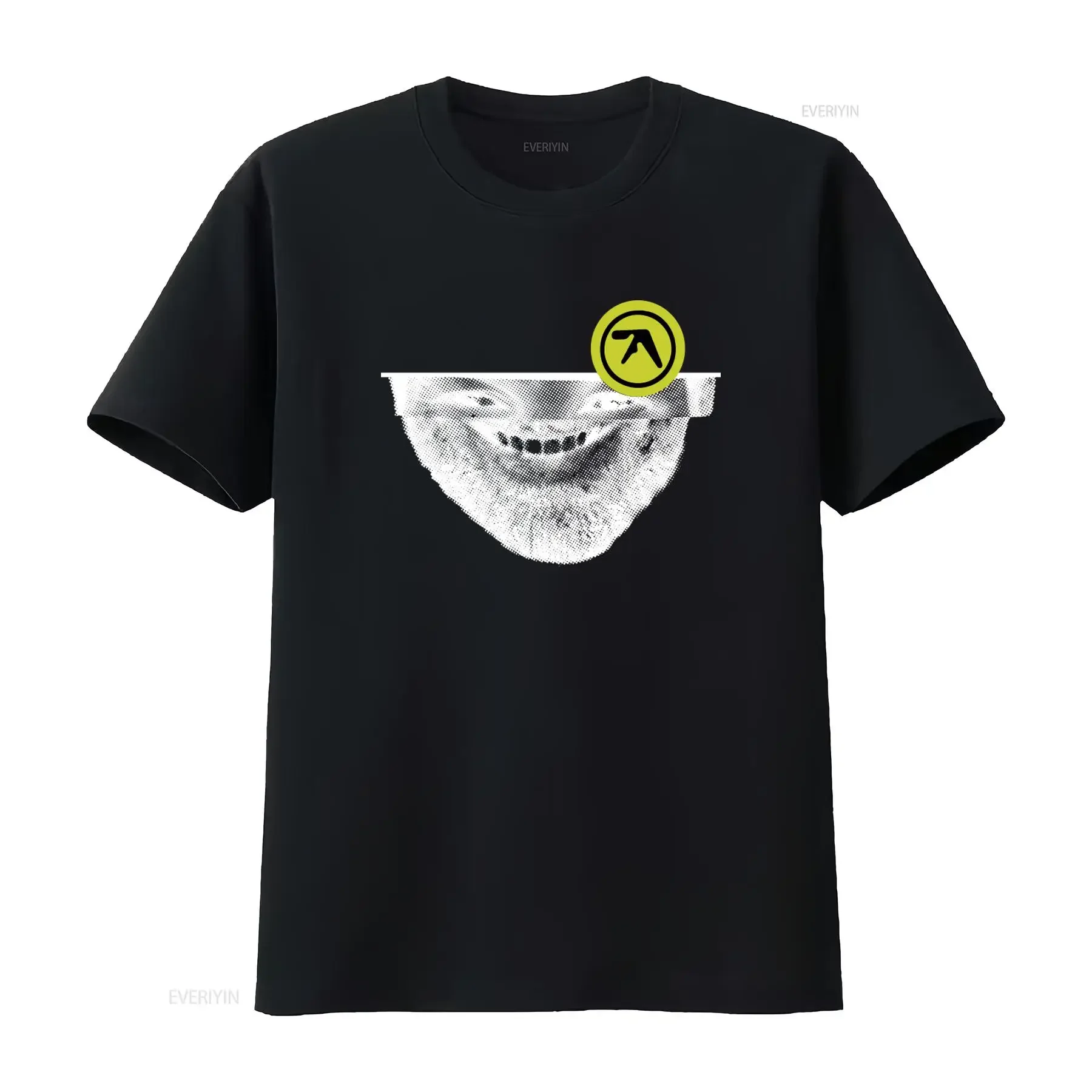 Aphex Twin Syro Album Print T Shirt for  vintage Washed graphic Stylish streetwear homme fashion Slightly Breathable Stretched
