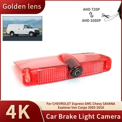 AHD 1080P Car Brake Light Rear View Reverse Backup Camera For CHEVROLET Express GMC Chevy SAVANA Explorer Van Cargo 2003-2018