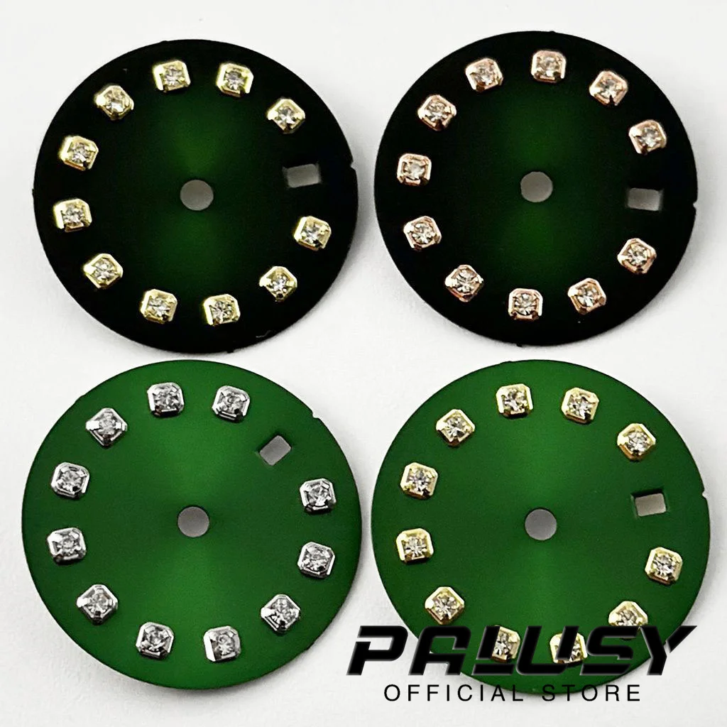 NH05 20.5mm Black White Green Blue Brown Gray Watch Dial for NH05 NH06 Movement Watch Faces Replacement Parts