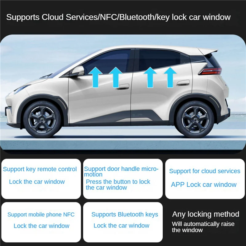 2X ل BYD دولفين 2023-2024 سيارة التلقائي منظم للنوافذ obd التوصيل أقرب وحدة نافذة رفع #5