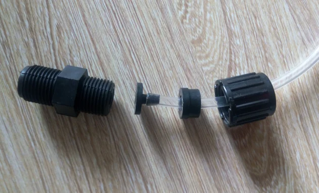 Triplex Connector 20 Male Wire Valve Sleeve Plastic Pipe Connector Dosing Pump Connector Fitting Generator