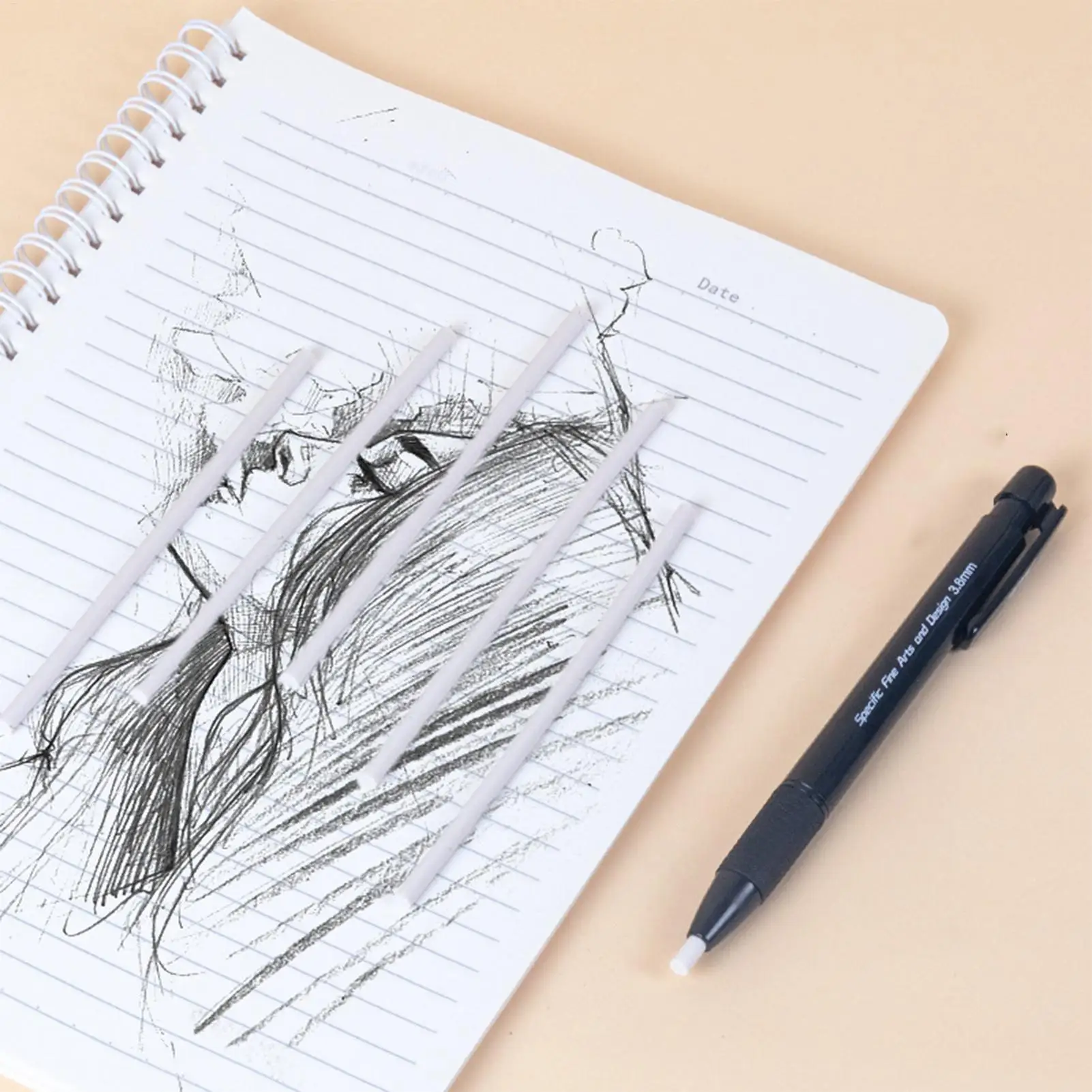 

Eraser Retractable Automatic Pencil Rubber Correction Tools 3.8mm Thin Tip With 5 Refills replacement School Office Stationery