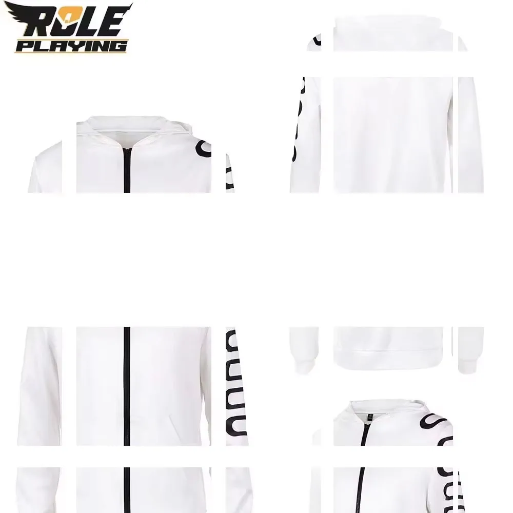 

Sanji Cosplay Men Fantasy White Coat Costume Movie Navigation Roleplay Jacket Outfit for Adult Top Halloween Carnival Party Suit