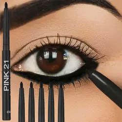 5Pcs Black Eyeliner Pencil Set - Waterproof, Long-Wearing, Easy Twist-up Application for Perfect Eye Makeup