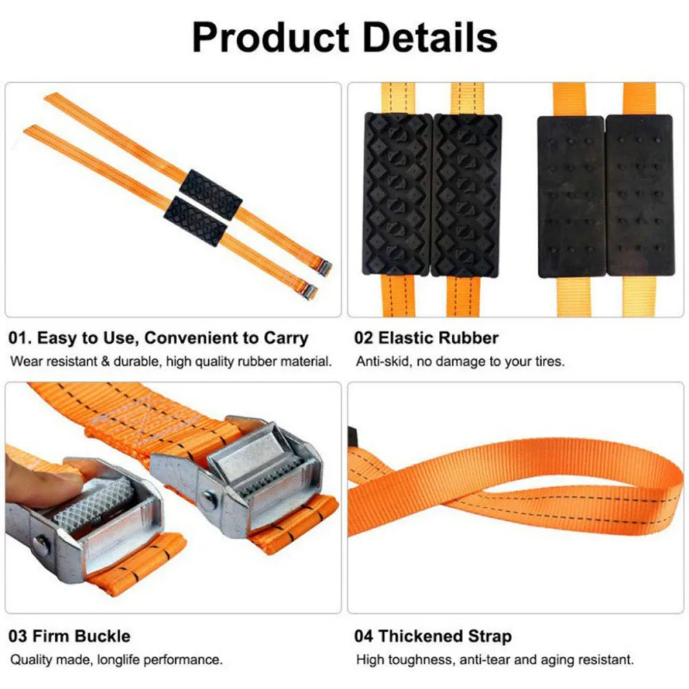 【HOT】Car Recovery Traction Boards Mud Sand Snow Tire Ladder Off-Road Vehicle Emergency Tracks Chain Non-Slip Traction Mat