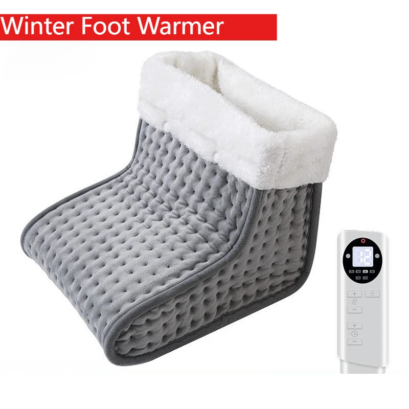 

Электрическая грелка для ног с подогревом, 6 режимов, контроль нагрева, регулируемая температура, машина, моющаяся грелка для ног, домашняя зима