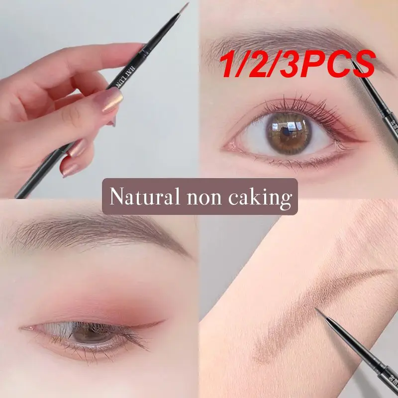 1/2/3PCS Eyebrow Pen Eyebrow Enhancers Long-lasting Waterproof Air-cushion Dye Eye Brows Gel Brown Tinted Liquid Eyebrows Tint