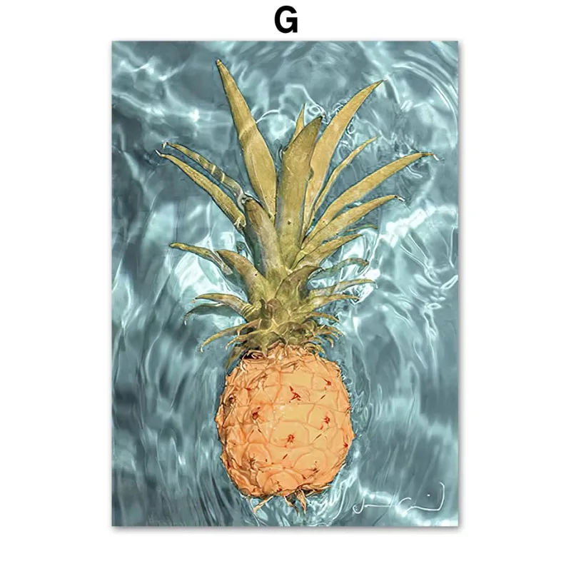 Palm Trees Beach Surfboard Car Dolphin Pineapple Wall Art Canvas Painting Posters And Prints Wall Pictures For Living Room De