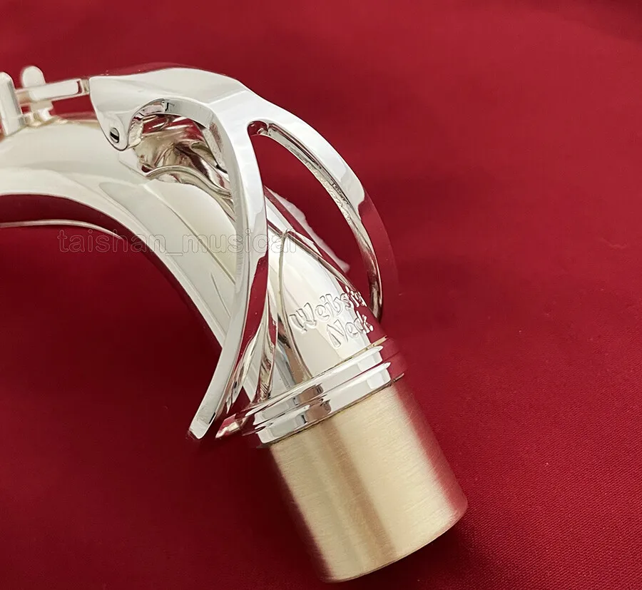 high quality Silver Plated Neck For Alto Saxophone Reference 54 type NECKS Size 24.50 mm