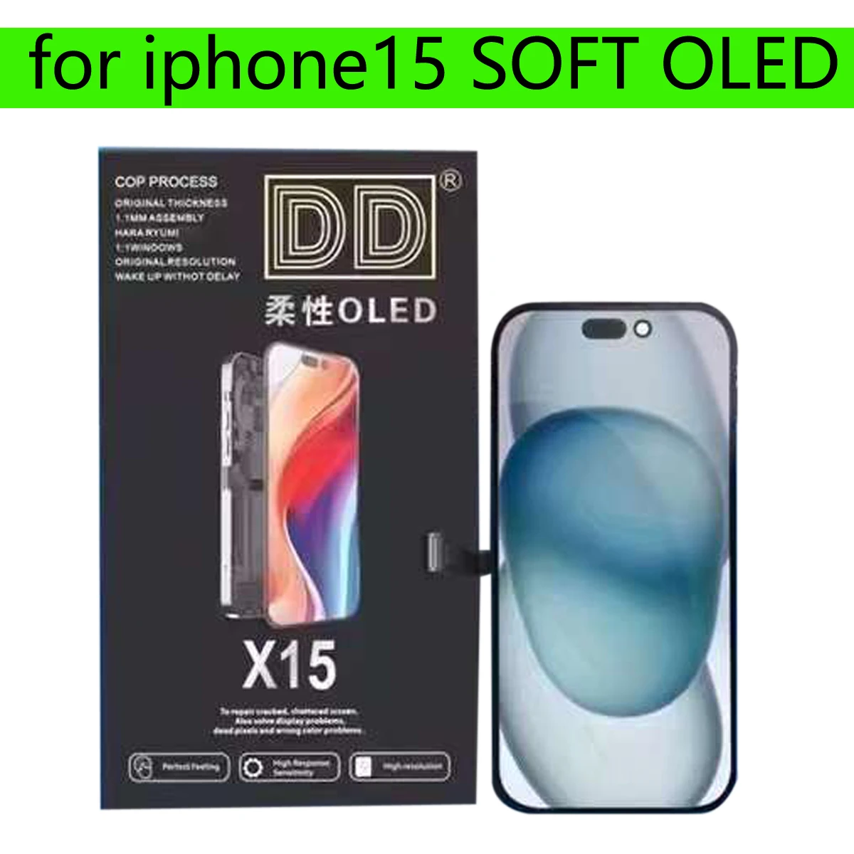 新しいソフト OLED 液晶ディスプレイ Pantalla 交換用 iPhone 16E 16 