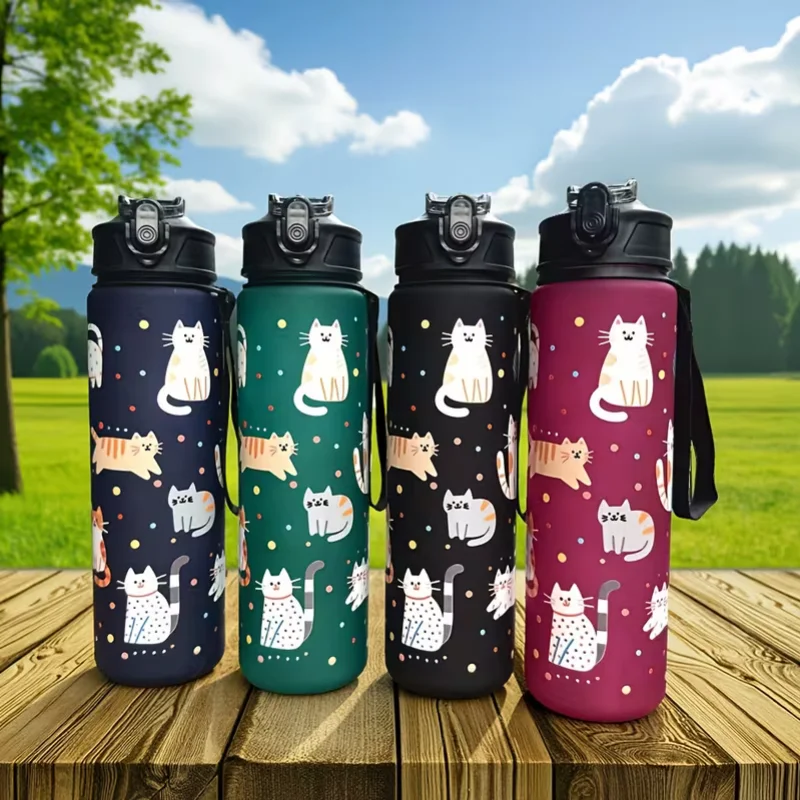 Sports Equipment With A - 750ML 새로운 세련된 무광 플라스틱 고양이