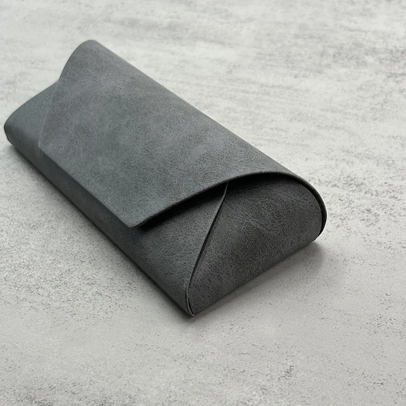 Korean Style Retro Simple Magnetic Glasses Case Portable Handmade Soft Shell Glasses Case