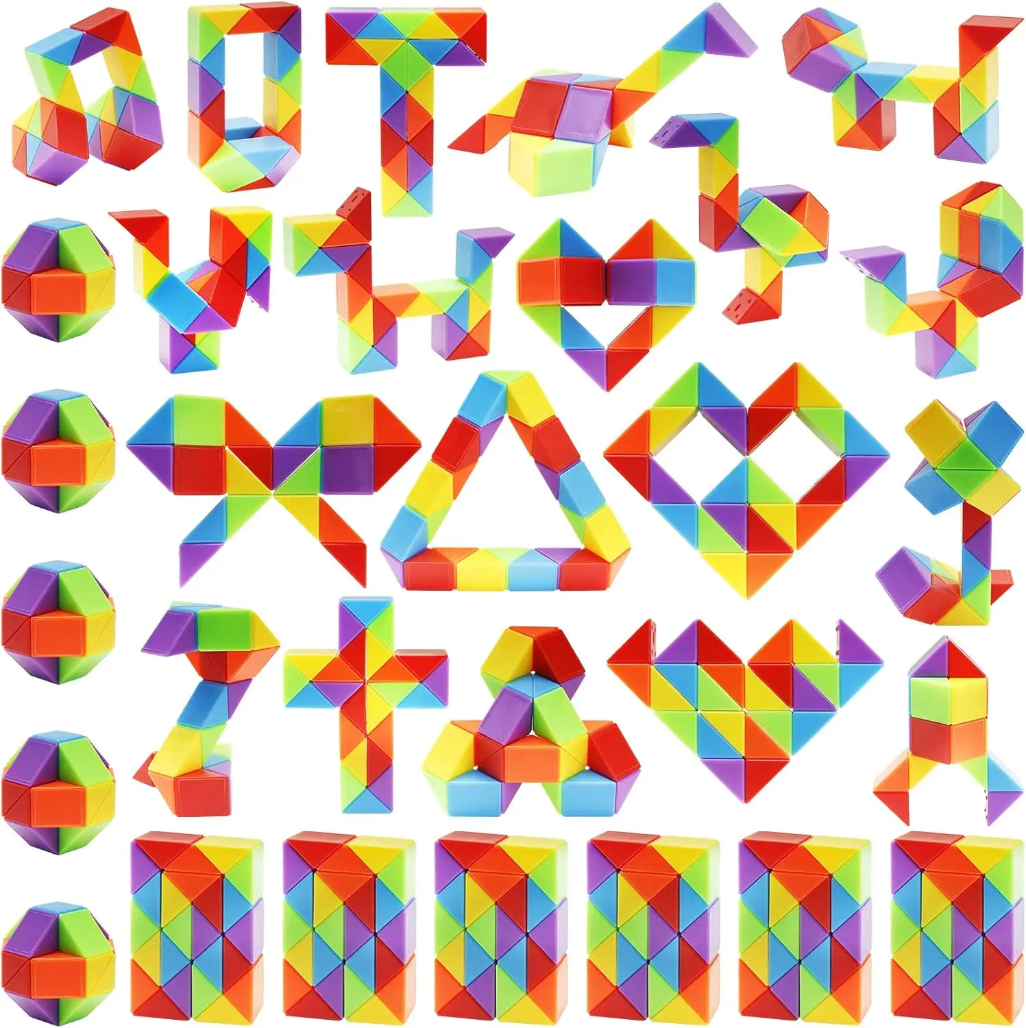 

Набор из 30 игрушек-антистресс «Змея-куб» для детей, подарки на вечеринки, награды для класса, подарки на день рождения и для снятия стресса