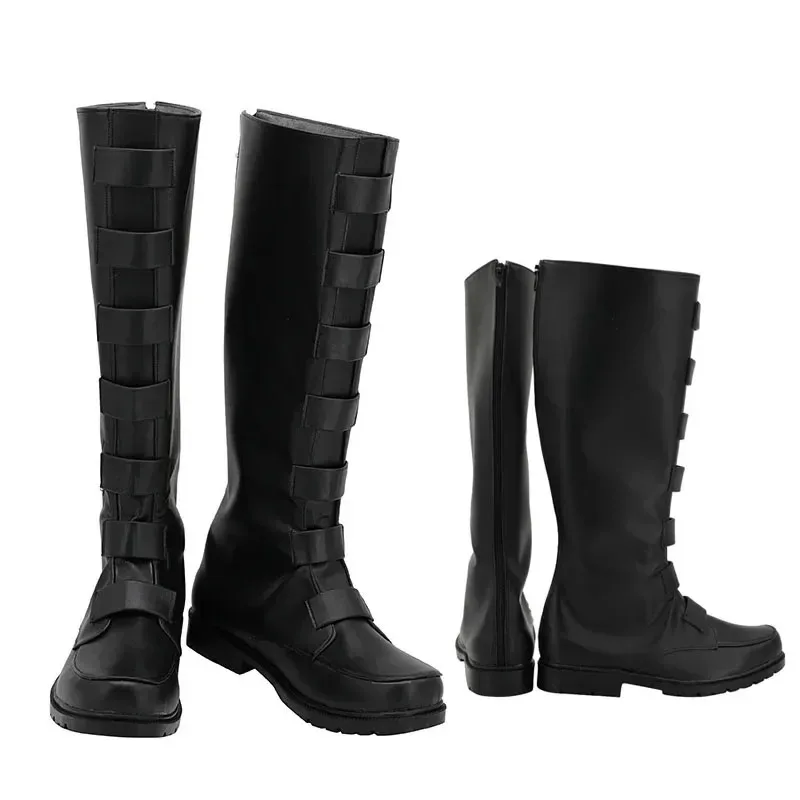 Zapatos de Cosplay del maestro Jedi Qui Gon jinn, botas para hombres adultos, fiesta de Halloween hecha a medida