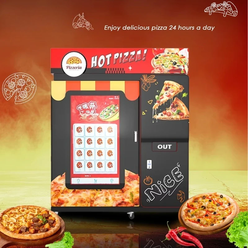 Fully Automatic Pizza-Vending-Machines Self-service Fast Food Making Pizza Machine Smart Outdoor Vending Machine for Pizza