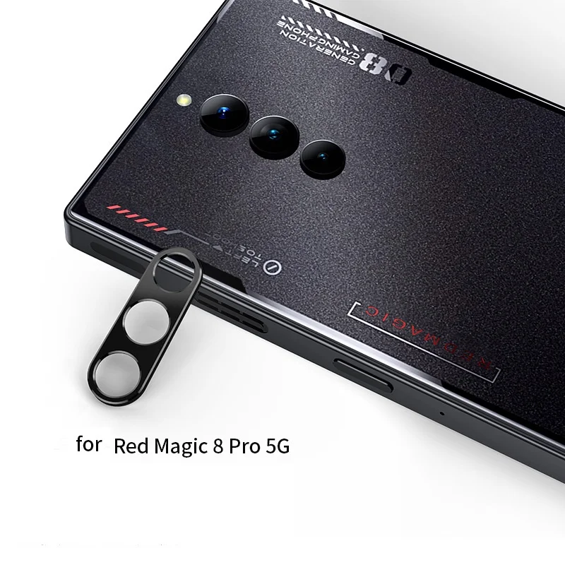 

for ZTE nubia RedMagic 8 Pro Camera Bezel Anti Scratch Metal Frame Cover Hollow Film Super Slim Lens Protector Cap Sticker