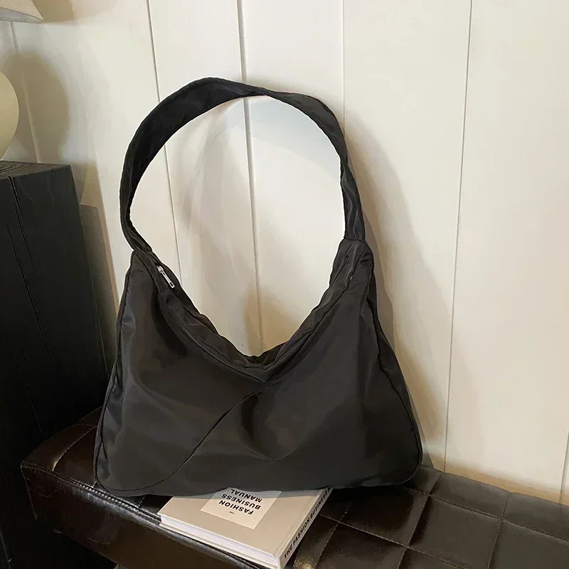 الصلبة لون جديد أكسفورد النسيج سستة حقيبة كتف 2024 حار بيع موضة حقيبة يد بسيطة لينة سعة كبيرة تنوعا حمل حقيبة #1