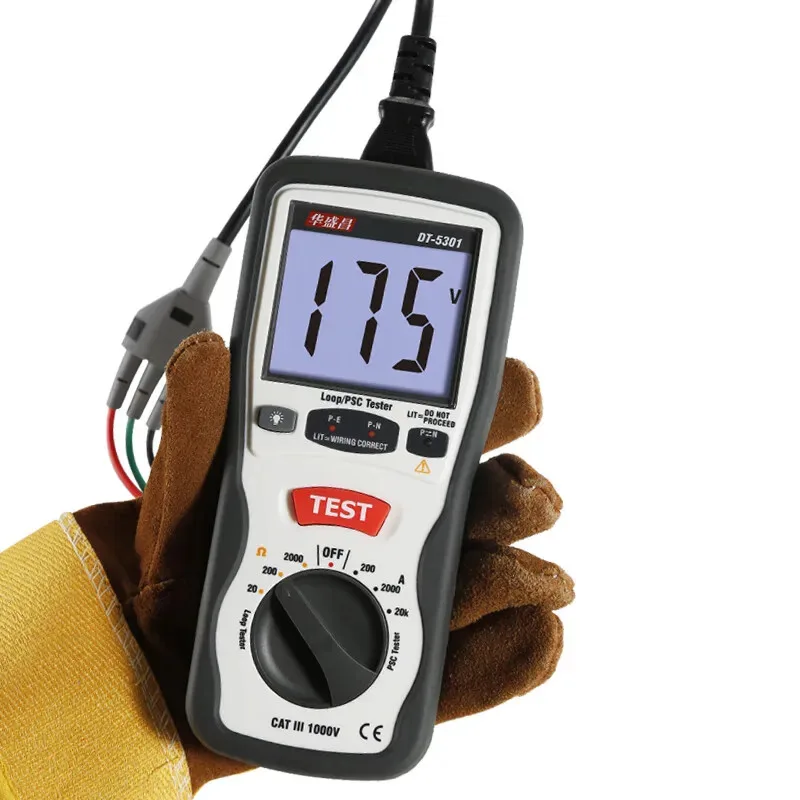 CEM DT-5301 DT-5302 اختبار المقاومة المنخفضة المهنية الرقمية التأريض جهاز اختبار المقاومة العزل تستر ميلي أوم متر