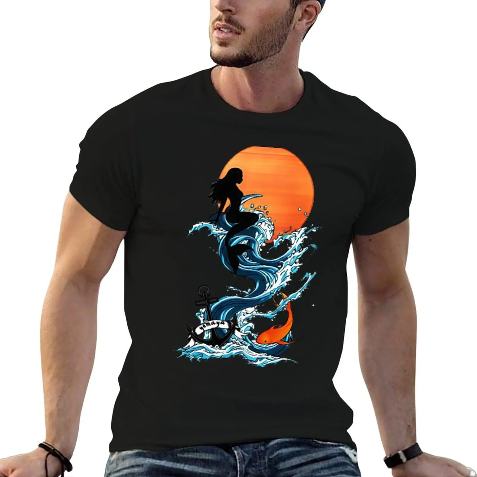 

YEMAYA T-Shirt t shirts cotton 100% t shirt for man man t shirts for men casual T-shirt