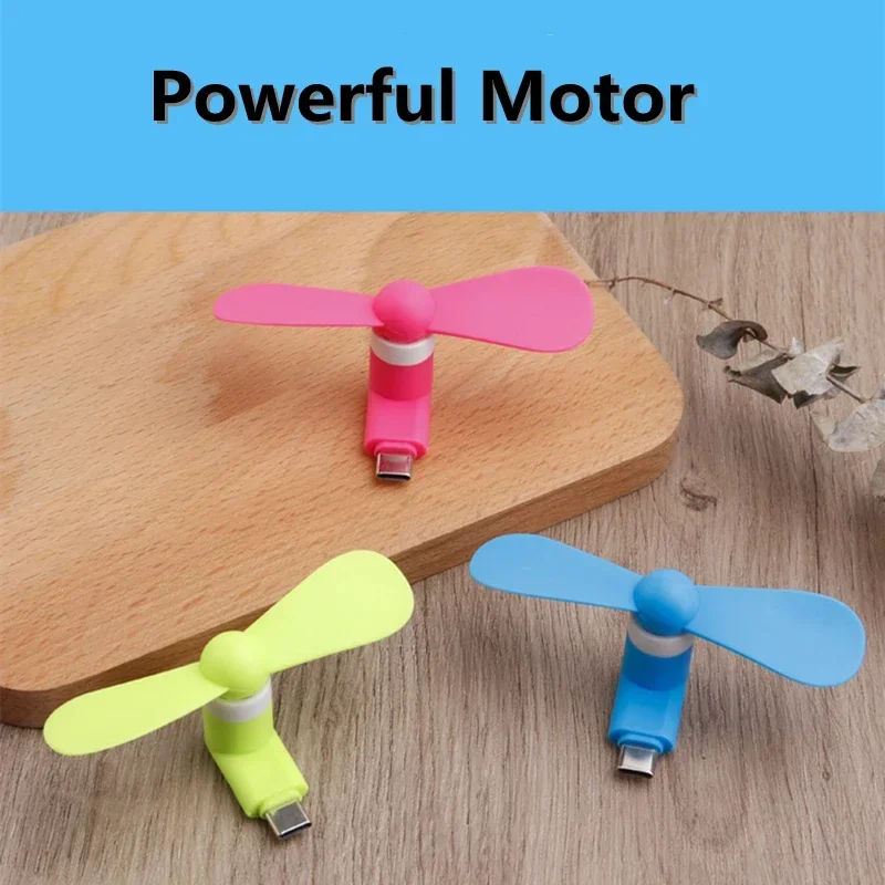 مروحة ميكرو محمولة صغيرة إبداعية تعمل بمنفذ USB بقدرة 5 فولت و1 واط جهاز إختبار مراوح USB للهواتف المحمولة مروحة تبريد يدوية من النوع C