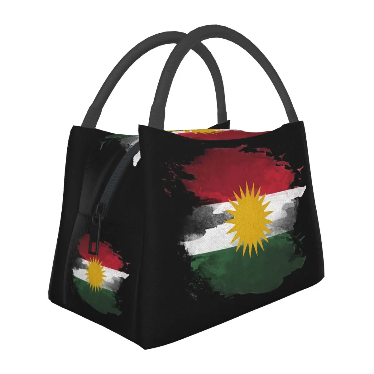 

Kurdistan Flag 2 Insulated Lunch Bag for School Picnic Storage Food Boxes Portable Container Cooler Thermal Lunch Box Tote