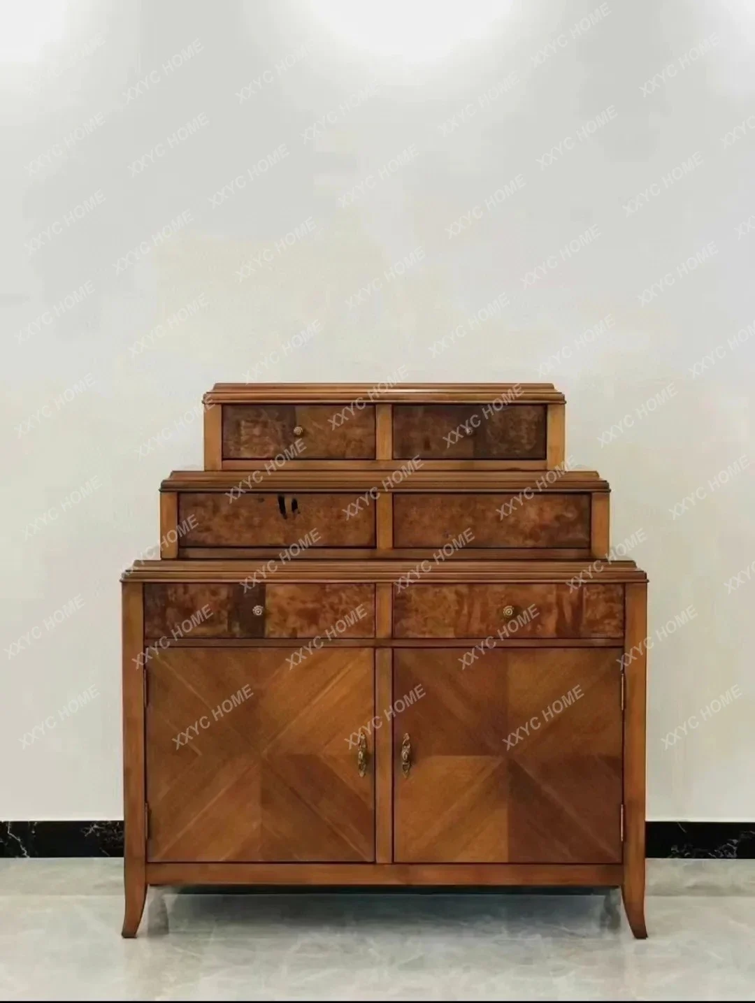 Classic American side cabinet storage chest