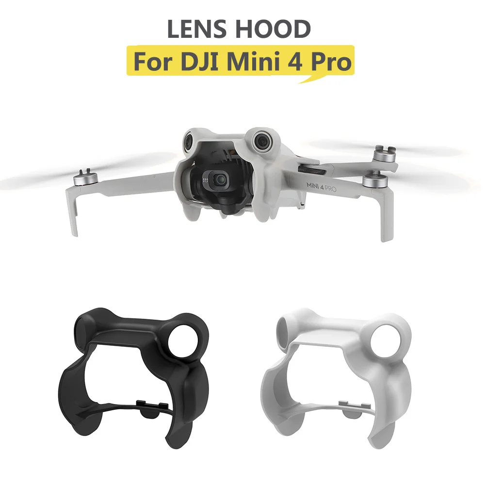 غطاء للعدسات ل Mini 4 Pro المضادة للوهج عدسة هود Gimbal الغطاء الواقي ظلة Sunhood ل DJI Mini 4 Pro ملحقات طائرة بدون طيار