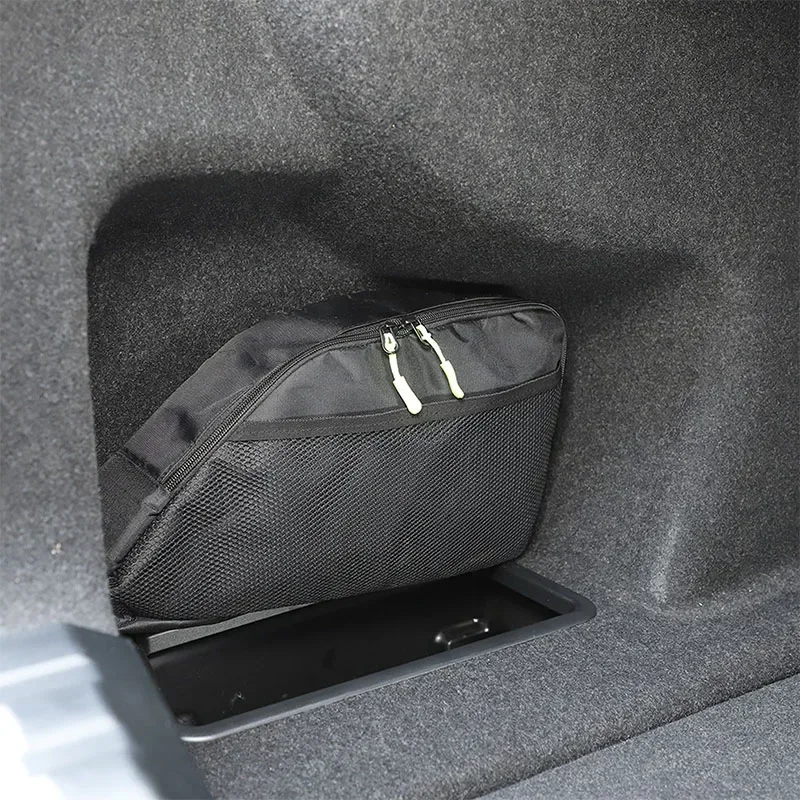 

For BMW 3 Series G20 2019-2023 Oxford Cloth Black Car Trunk Storage Bag Multifunctional Organizer Toolkit Car Accessories