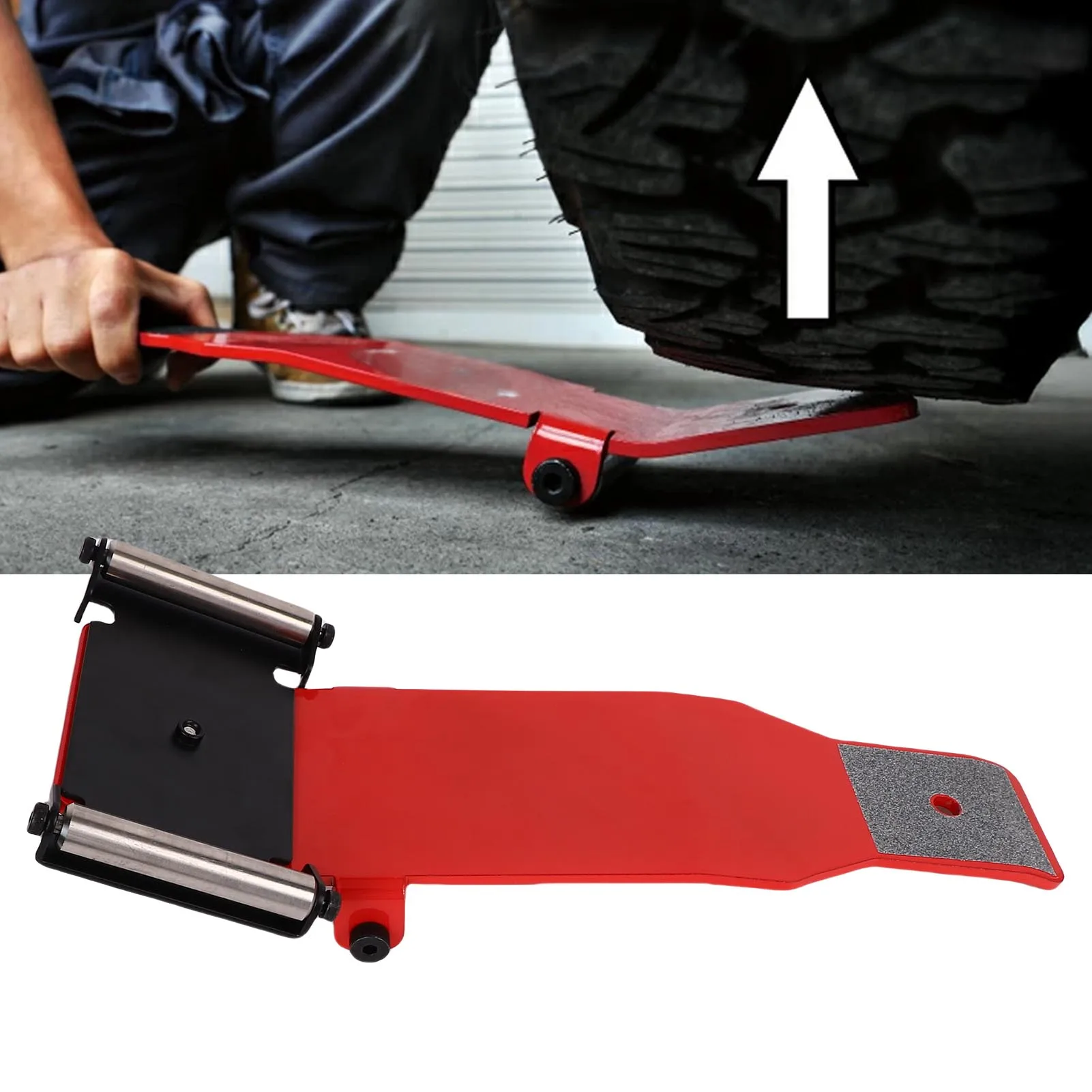 

Portable Tire Jack Tool with Roller Plate Heavy Duty Tire Lifter Lifting Tool for Cars SUVs Trucks Tire Jack Disassembly Tool