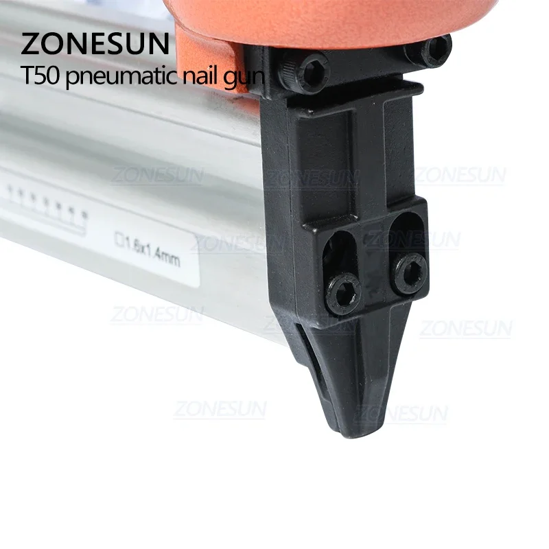 ZONESUN T50 Pneumatic Air Stapler Gun Stapler Nail Stapling Machine For Furniture Woodworking Carpentry Decoration Carpenter50mm