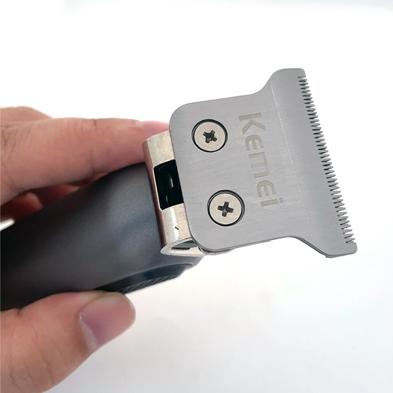 Professional 2-Hole Double Wide Trimmer Blade Replaceable Cutter Head For Kemei KM-1757 Hair Clipper with Screw