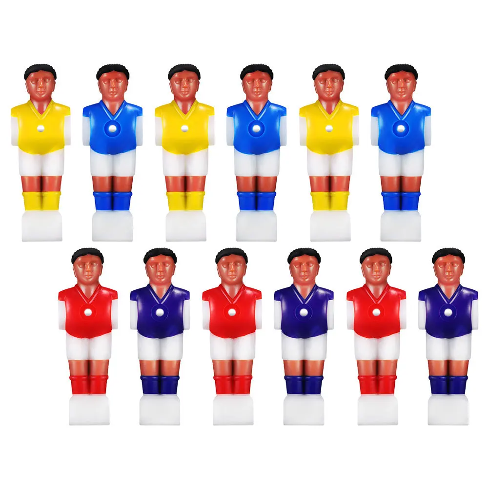 12 قطعة من ألعاب كرة القدم المصممة بشكل جيد، شخصيات متينة لطاولة كرة القدم، بدائل لعبة كرة القدم