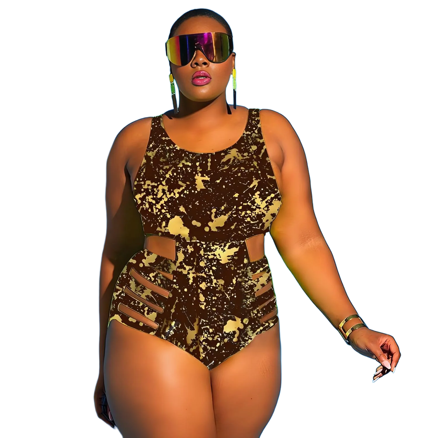 Plus size peça de banho uma peça biquíni feminino grande fatos de banho gordo para obesas femme sobrepeso amigável beachwear