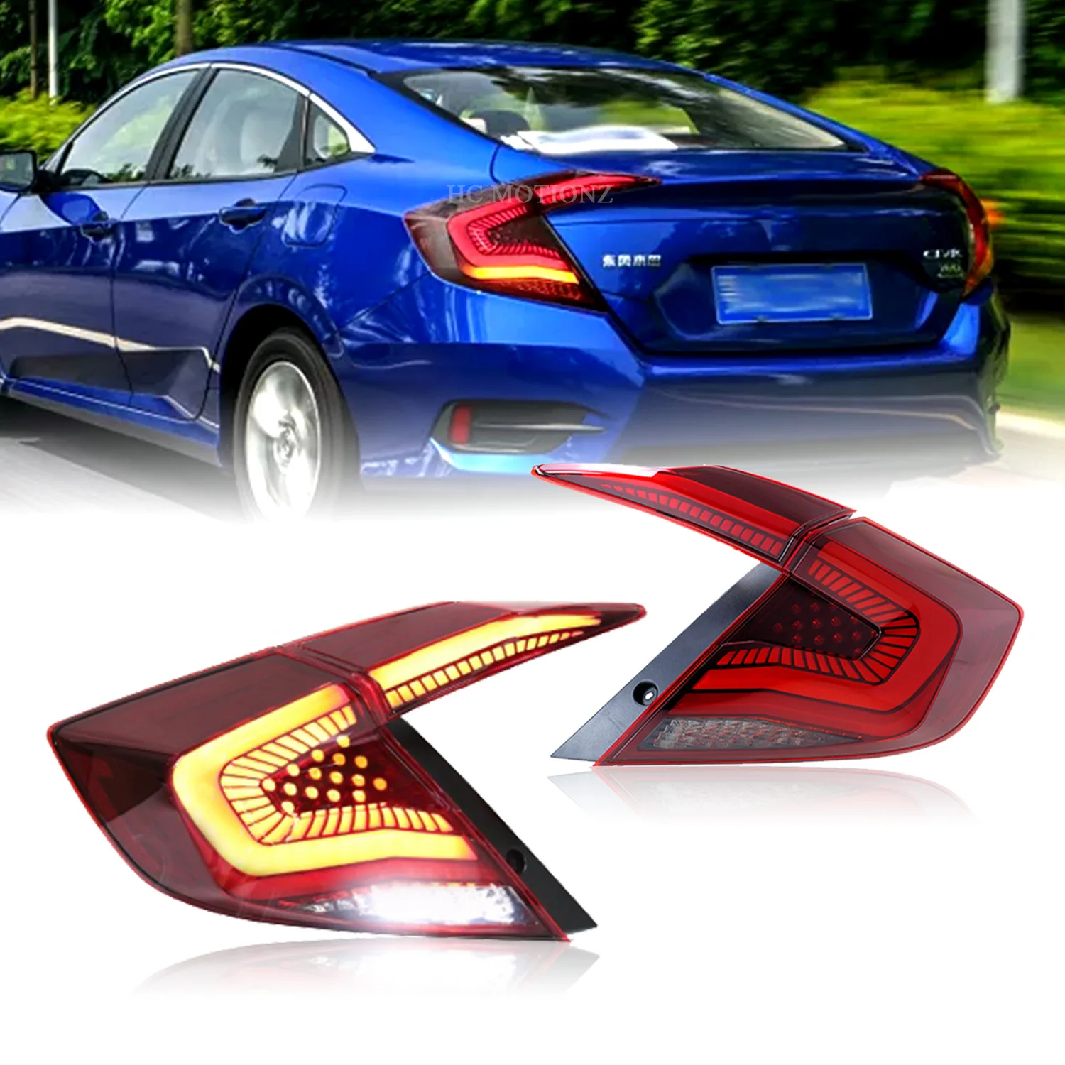 

Задние фонари для Honda Civic Sedan 2016 2017 2018 2019 2020 2021